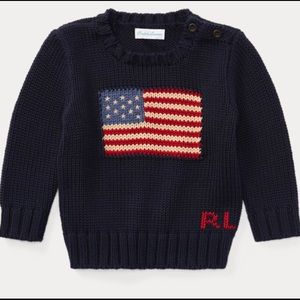 Ralph Lauren Flag Cotton Sweater